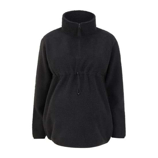 Mountain Warehouse Womens/Ladies Cosy Sherpa Half Zip Maternity Fleece Top (Black) - Image 1