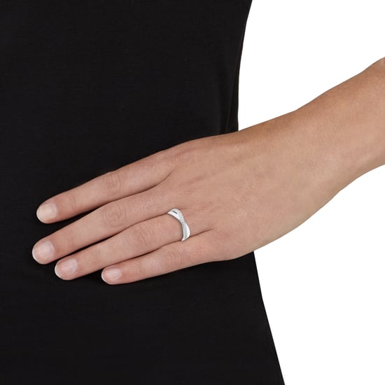 Amor ring for ladies, 925 Sterling silver, zirconia synth.