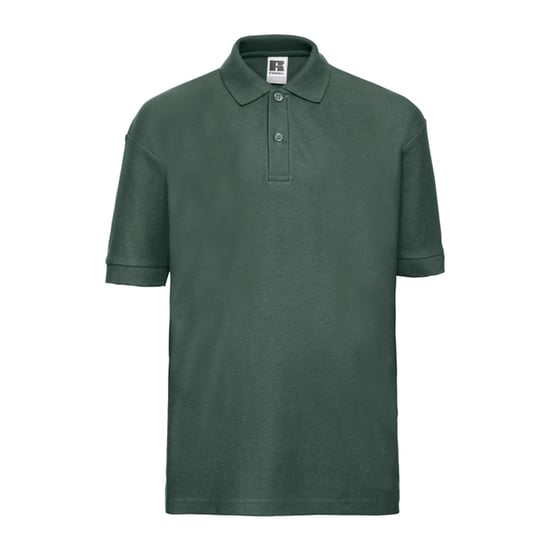 Russell Childrens/Kids Classic Polycotton Polo Shirt (Bottle Green) - Image 1