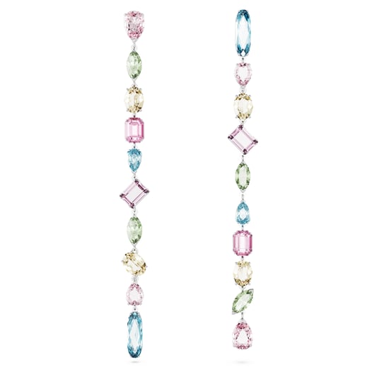 Swarovski 'Gema' Women's Base Metal Drop Earrings - Silver 5656430