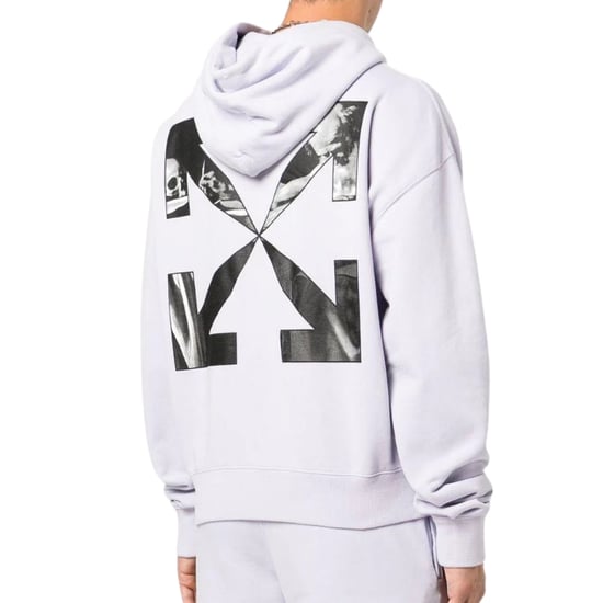 Off-White Caravaggio Arrow Over Dusty Lilac Purple Hoodie