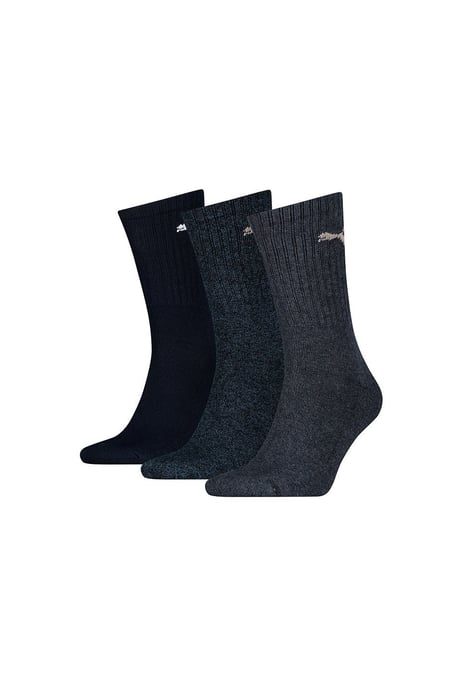Puma Men's Sport Socks 3 Pack in Navy/Blue-Combo - Image 1