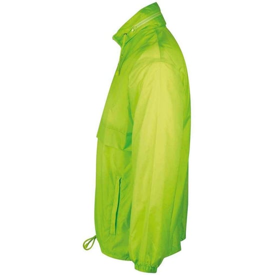 SOLS Unisex Adult Surf Windbreaker (Neon Lime) - Image 3