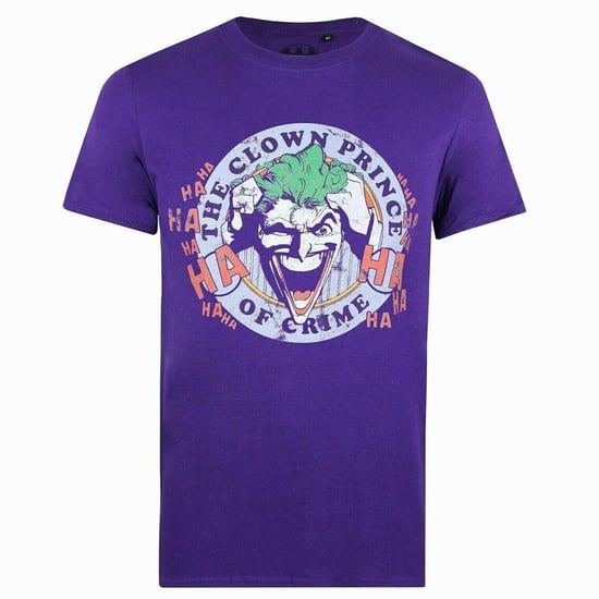 Camiseta Hombre DC Comics The Joker Smile Emblem Lila - Image 1