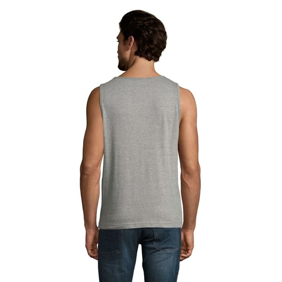 SOLS Mens Justin Sleeveless Tank / Vest Top (Grey Marl) - Image 2