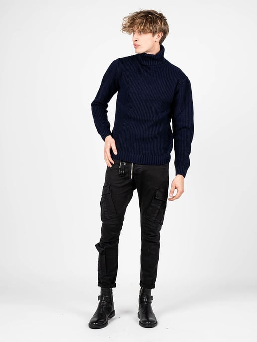Xagon Man Suéter del hombre azul oscuro - Image 2