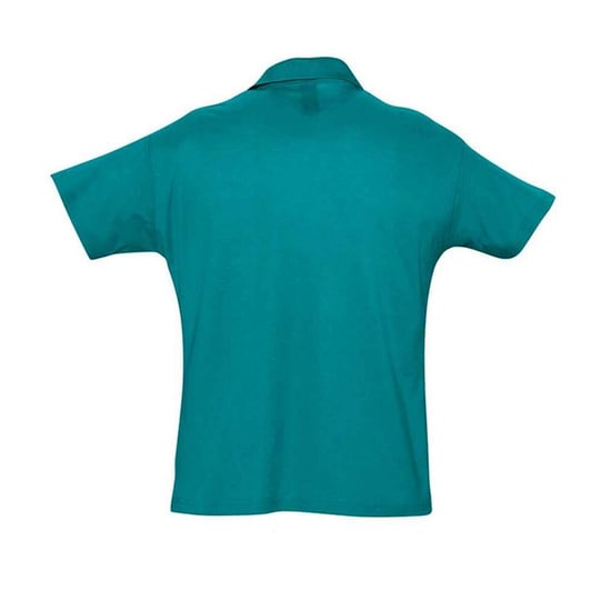 SOLS Mens Summer II Polo Shirt (Duck Blue) - Image 2
