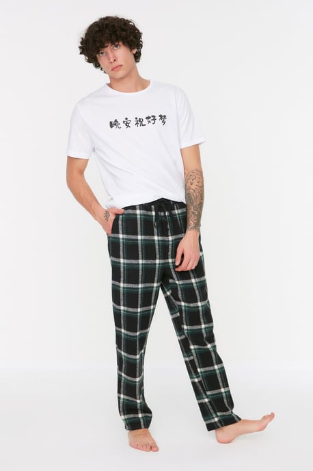Trendyol Men's Waist Relaxed Pajama Bottoms - Image 1