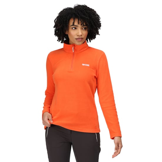 Regatta Great Outdoors Womens/Ladies Sweetheart 1/4 Zip Fleece Top (Tigerlily Orange)