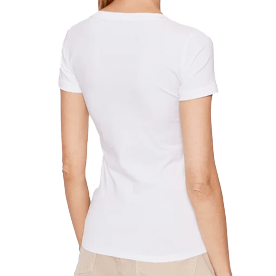 Camiseta Eco Triangle de Mujer Guess con cuello en V - Image 3