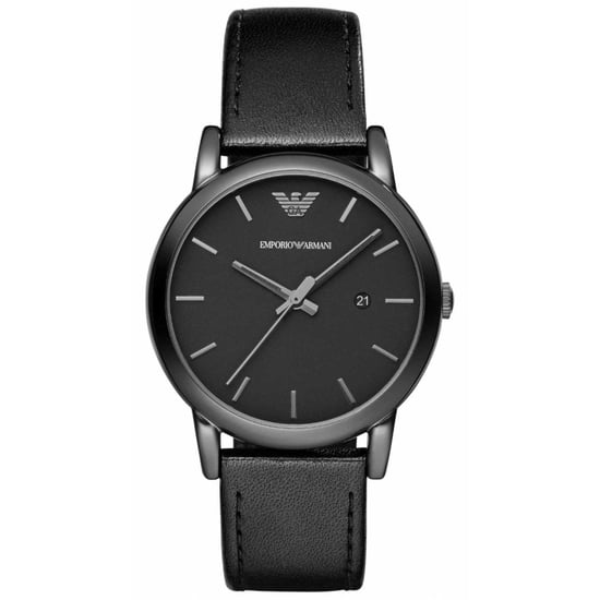 Emporio Armani AR1732 Luigi Classic Black Leather Strap Men's Watch - Image 1