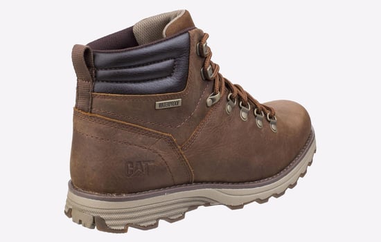 Botas de trabajo Caterpillar Sire de cuero marrón resistente al agua para hombre - Image 3