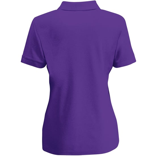 Fruit Of The Loom Womens Lady-Fit 65/35 Short Sleeve Polo Shirt (Purple) - Image 2