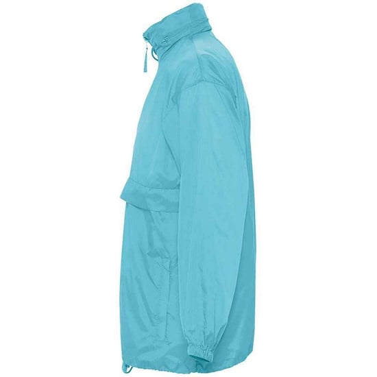 SOLS Unisex Adult Surf Windbreaker (Atoll Blue) - Image 3