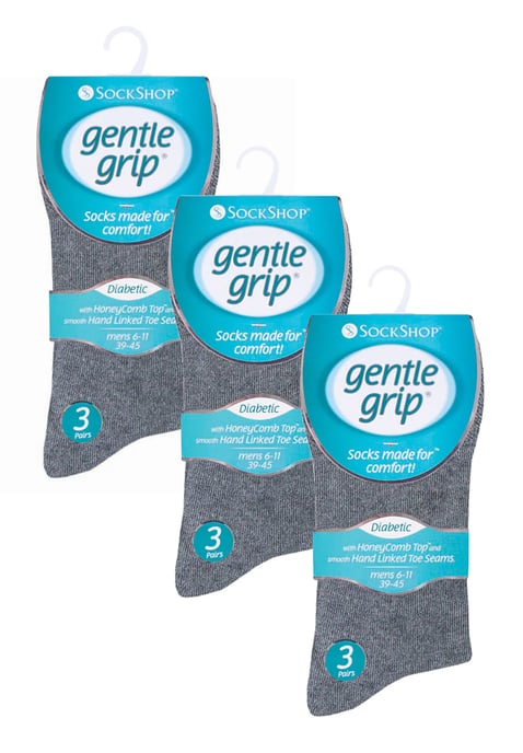 Gentle Grip - 9 pares de calcetines de algodón no elástico para hombre - BNG - Image 2