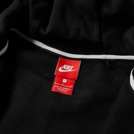 Sudadera Con Capucha Nike Air Fleece para Hombre en Negro - Image 6