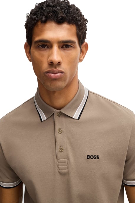 Boss Paddy Polo Shirt Light Pastel Green - Image 2
