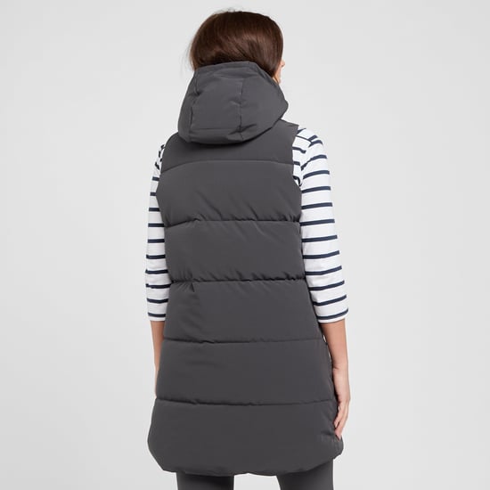 North Ridge Women's Long Line Roaming Water Repellent & Insulated Gilet with Hood