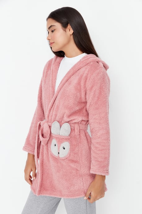 Trendyol Women's V Neck Short Dressing Gowns - Image 4