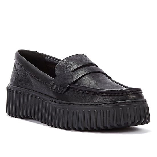 Zapatos de comodidad de cuero para mujer Clarks Torhill Penny en negro - Image 2