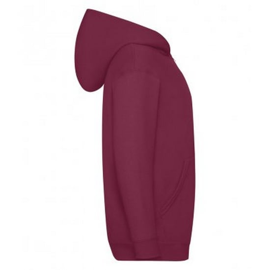 Fruit Of The Loom Childrens/Kids Hooded Sweatshirt (Burgundy) - Image 4
