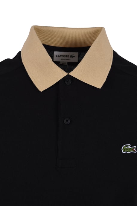 Lacoste Colour Block Polo Black - Image 2
