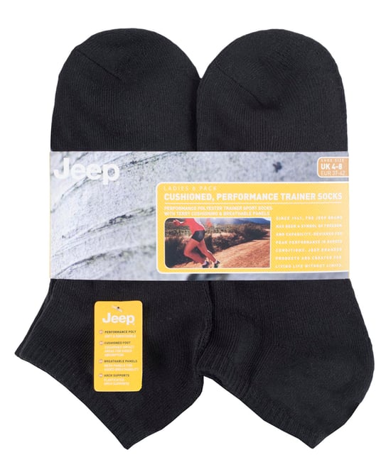 JEEP - 6 Pares de Calcetines de Entrenamiento Performance Poly Bajos hasta el Tobillo para Mujer - Image 2