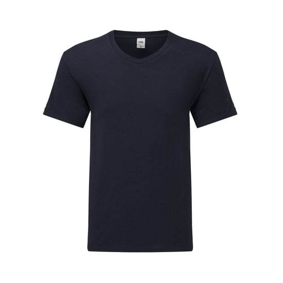 Fruit Of The Loom Mens Iconic 150 V Neck T-Shirt (Dark Navy) - Image 1
