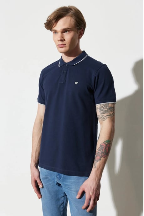 GB - Wrangler - polo shirt navy - Image 2