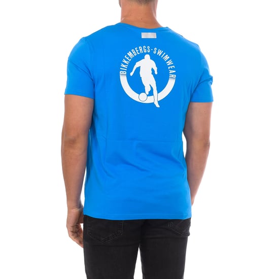 Pupino men's short-sleeved round neck T-shirt BKK2MTS01
