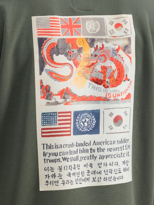 Alpha Industries USN Blood Chit Sweater Green