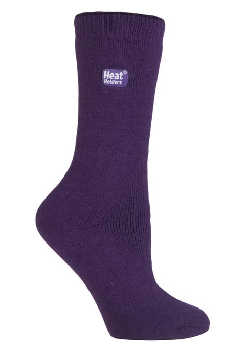 Calcetines Térmicos Lite - Multipack de 3 Pares Calcetines Térmicos para Mujer para Invierno | Calcetines finos y cálidos para vestir - Morado - Image 1