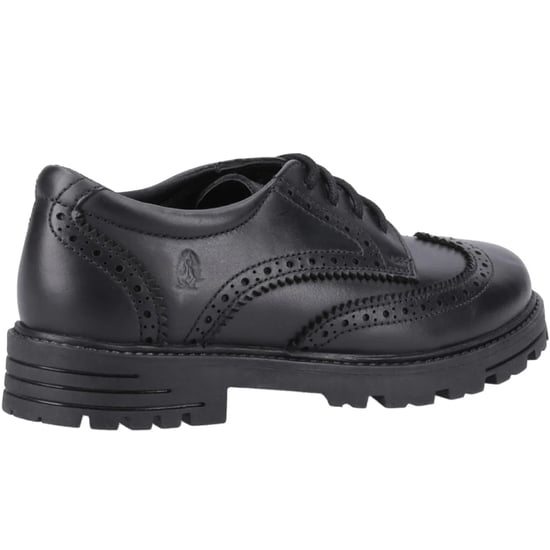 Hush Puppies Girls Maxine Leather School Shoes (Black) - Image 2
