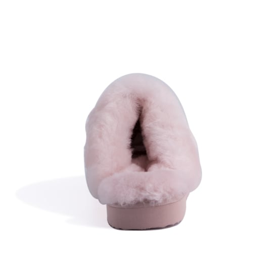 Aus Wooli "Sydney" Australia Sheepskin Wool Slippers, Pale Pink