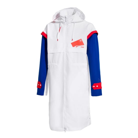 Puma x Ader Error Full Zip Hooded Parka Mens White Jacket 578555 02