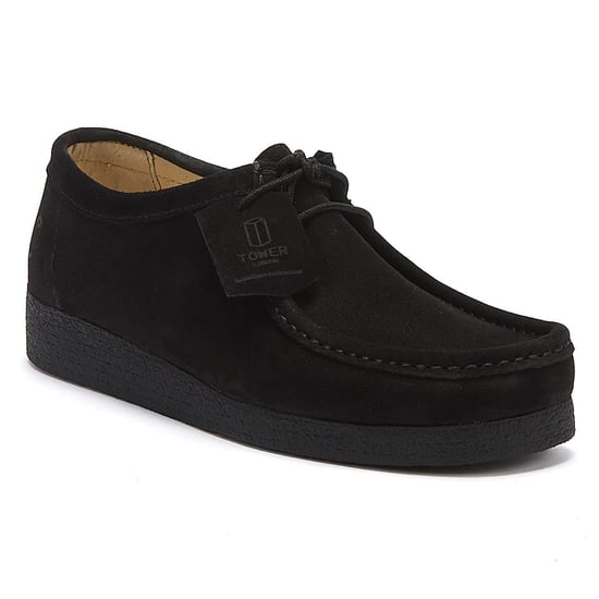 TOWER London Apache Black Suede Shoes - Image 1