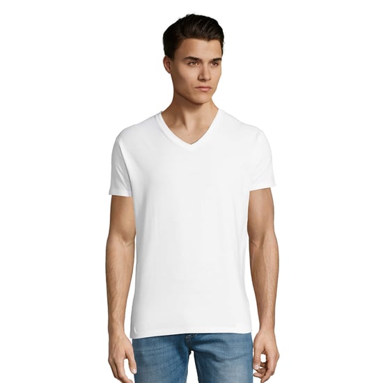 SOLS Mens Imperial V Neck T-Shirt (White) - Image 5