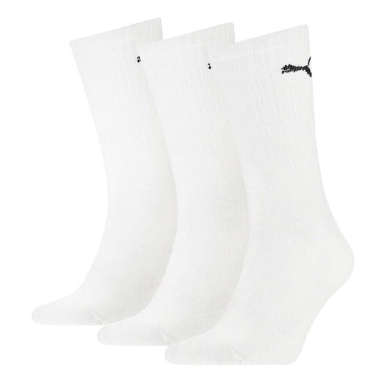 Puma Unisex Adult Crew Sports Socks (Pack of 3) (White) - Image 2