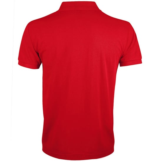 SOLs Mens Prime Pique Plain Short Sleeve Polo Shirt (Red) - Image 2
