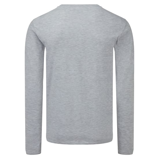 Fruit Of The Loom Mens Iconic 150 Long-Sleeved T-Shirt (Grey Heather) - Image 2