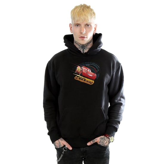 Disney Mens Cars Lightning McQueen Hoodie (Black) - Image 2