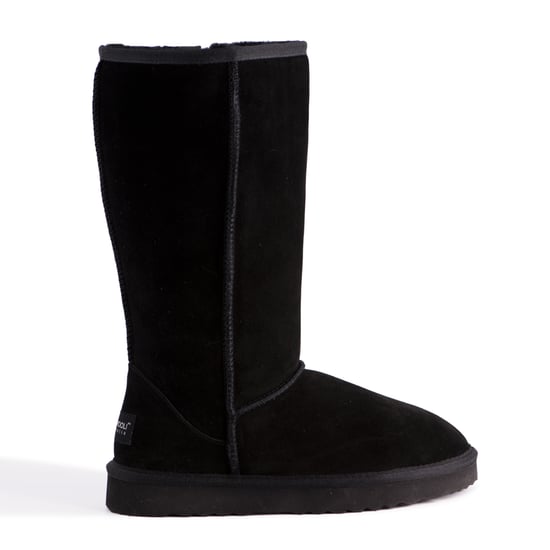 Aus Wooli "Newton" Australia Tall Zip, Black