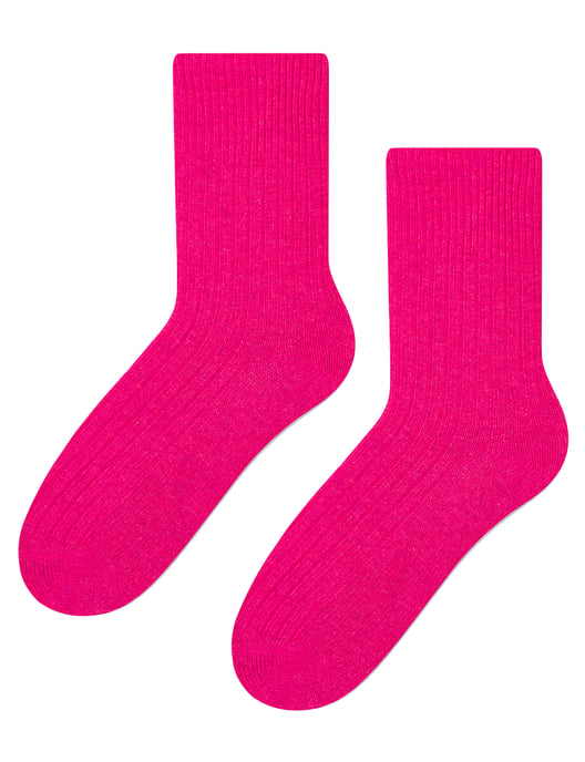 Womens Wool Dress Socks | Steven | Calcetines calientes transpirables para señoras - Rosa - Image 1