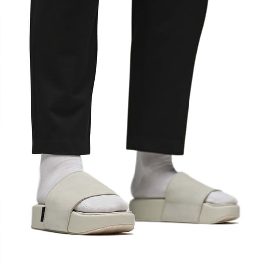 Men's Y-3 Slide Sandals in Light Grey - Image 6