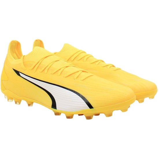 Botas de fútbol Puma Ultra Ultimate FG/AG para hombres en amarillo - Image 2