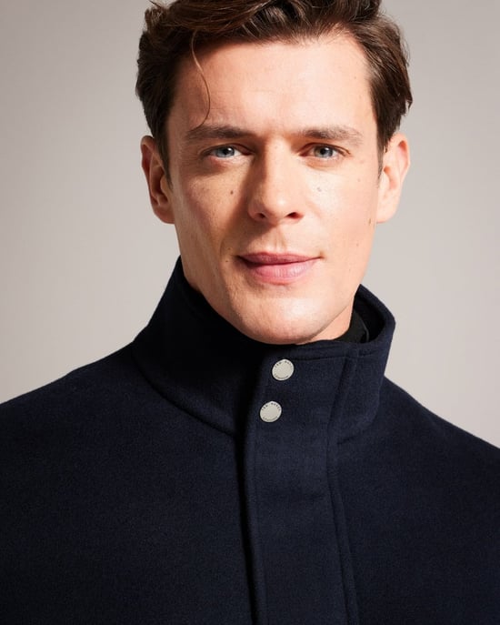 Abrigo de Cuello Alto de Mezcla de Lana para Hombre Ederson de Ted Baker - Image 3