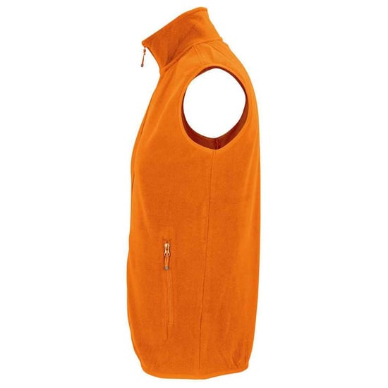SOLS Unisex Adult Factor Microfleece Recycled Body Warmer (Orange) - Image 3