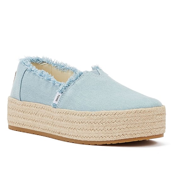 TOMS Washed Denim Valcia Pastel Blue Women's Blue Espadrilles - Image 2