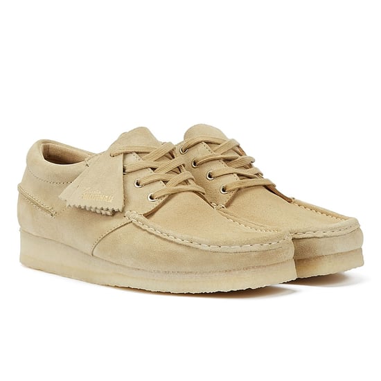 Clarks Originals Wallabee Boat Suede Men's Maple Lace-Up Shoes - Image 1