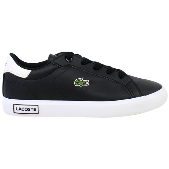 Lacoste Powercourt 0721 1 SUC Kids Black Trainers - Image 1
